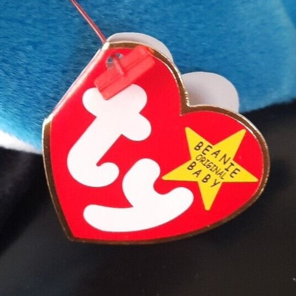 Ty Beanie Babies *RARE ERROR STAMP* Rocket Blue Jay Bird 1997 (Retired) - Picture 13 of 13